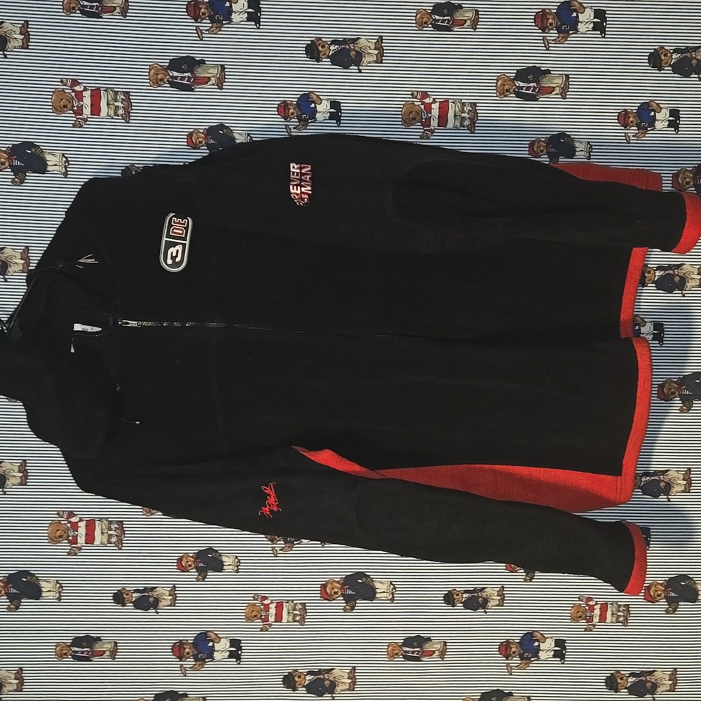 Vintage Dale Earnhardt Nascar Winners Circle Fleece Hooded Pullover XL